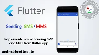 Flutter : Send sms in flutter app| Integrate sms | Added Subtitles | flutter coding