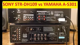 Sony STR-DH190 vs Yamaha A-S301: $150 vs $350 Comparison. Sony STRDH190 vs Yamaha AS301