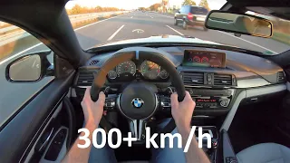 POV 6 Loud BMW M4 Autobahn 300+ km/h full Exhaust + Downpipes F82