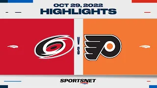 NHL Highlights | Hurricanes vs. Flyers - Oct. 29, 2022