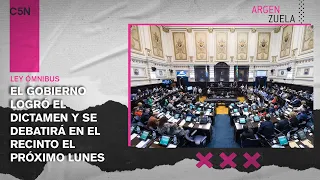 La LEY ÓMNIBUS logró DICTAMEN en DIPUTADOS y se TRATARÁ el LUNES en el recinto