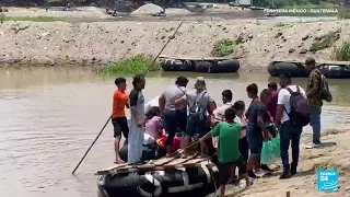 Río Suchiate, uno de los pasos a México de los migrantes irregulares