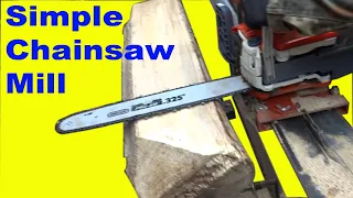 How to make simple Chainsaw Mill. ChainSaw HACK 2. Woodworking