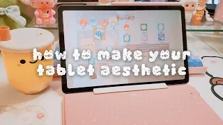 ✨ how to make your samsung tablet aesthetic | app icons, widgets, pen cursor