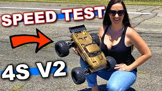 How FAST in the Arrma OUTCAST 4s V2 BLX STUNT RC Truck?