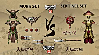 Shadow Fight 2 | Monk Set vs Sentinel Set