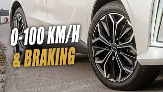 2022 DS 4 E-Tense 225: 0-100 km/h Acceleration & 100-0 km/h Emergency Braking