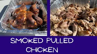 Smoked Pulled Chicken on Mill Scale 94 Gallon Smoker