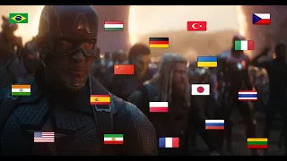 "AVENGERS ASSEMBLE" In 25 different languages of the world