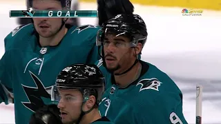 Evander Kane scores a hat trick in the first period vs the Hurricanes