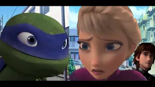 TMNT and Disney ~ Elsa and Leo ~ Я читаю библию а ты коран