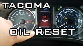 How to Reset Oil Maintenance Required Light Toyota Tacoma 2016  2020