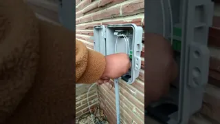 Installing a Nid on a Customers house for a Fiber Optic Drop