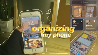 🌷organizing+cleaning my phone(iphone 6s) || cloudrts✨