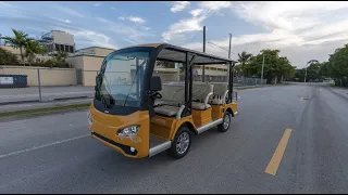 Golf Cart | Sightseeing Car | 8 Passenger Electric Mini Bus