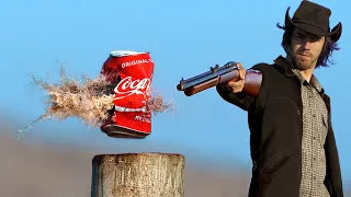 Experimento: Rifle vs Coca Cola / Rompiendo Cosas Crujiente en Slow Motion