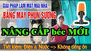 Cách lắp máy phun sương làm mát mái nhà 2 | @nguyenlix