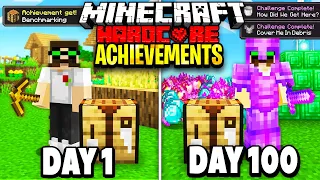 I Survived 100 Days Getting EVERY ADVANCEMENT in Hardcore Minecraft. Here's What Happened.
