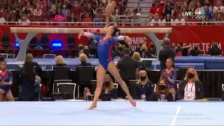 (14.233) Leanne wong Floor Exercise/2021 US OLYMPIC TRIALS DAY 2 (NBC)