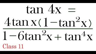 Prove that : tan 4x = [ {4tan x( 1 - tan^2 x )/(1 - 6tan^2 x + tan^4 x)  } ] NCERT Exer 3.2 Quest 23