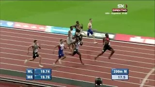 Diamond league 2016: Usain Bolt wins 200m in London (19:89).