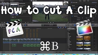 Final Cut Pro X Basics - How to Cut a Clip (Using the Blade Tool to Cut)