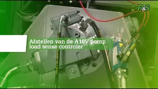 De Les van R&S - Adjusting load-sense regulator and main pressure A10V Pump (Eng sub)