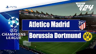 FC 24 - Atletico Madrid vs Borussia Dortmund | UEFA Champions League Quarter Final | PS5™ [4K60]