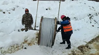 Укладка кабеля с "ЭХЗ-шниками" 🎦