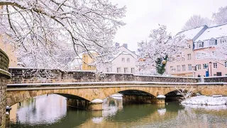 Snowfall 2021 || Luxembourg || winter in Europe 🇪🇺 😍 ❄ 🏔