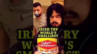 Irish People Try World's Smelliest Fish SURSTROMMING @LeatherJacketGuy #Shorts