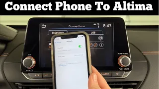 How To Pair Phone With 2019 - 2022 Nissan Altima Bluetooth - Sync iPhone Connect Samsung Pairing