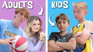 Adults vs. Kids Trick Shot Challenge!