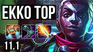 EKKO vs MORDEKAISER (TOP) | 5/0/6, 2.5M mastery, 1500+ games | BR Master | v11.1