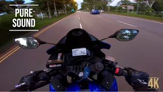 YZF - YAMAHA R3 Pure Sound | AKRAPOVIC | Airport Ride