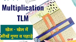 गणित TLM -खेल-खेल में सीखें पहाड़े और गुणा | TLM for Multiplication-Table #tlm #diy #dollar #loan