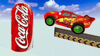 Which Car Can Soar Over the Giant Coca-Cola Bottle in Teardown?