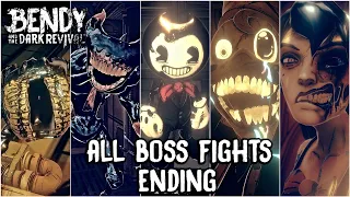 Bendy and the Dark Revival All Boss Fights + Ending (2K60fps) BATDR