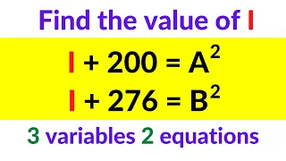 3 Variables 2 Equations | Linear Equations