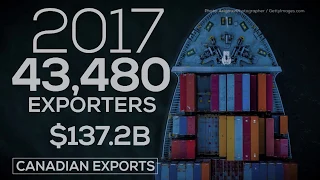 What do Canada's exports look like?
