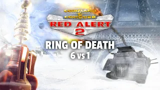 Red Alert 2 | Ring of Death | (6 vs 1 + Superweapons)