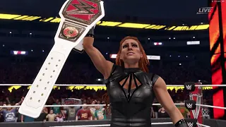 WWE 2K22 Becky Lynch vs Bianca Belair for the WWE Raw Women's Championship Simulation