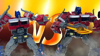 Battle of the Optimus Primes! SS38 Optimus Prime vs SS102BB ROTB Optimus Prime.