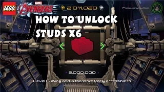 Lego Marvel Avengers - How to Unlock Studs X6 Red Brick