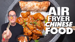 CRAZY DELICIOUS CHINESE FOOD AT HOME (FROM THE AIR FRYER!) | SAM THE COOKING GUY