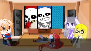 [~Реакция андертейл на санса и санс ау memes~] [~Undertale react to sans and sans au memes~] russian