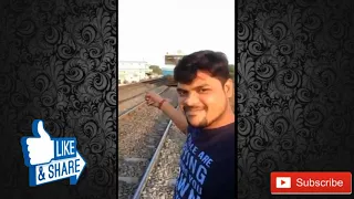 Man hit by a train while taking a selfie.... Extremely foolish act