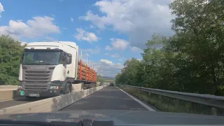 Dashcam driving POV in Vipava valley, Slovenia