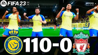 FIFA 23 - MESSI, RONALDO, MBAPPE, NEYMAR, ALL STARS PLAYS TOGETHER | Al NASSR 110-0 LIVERPOOL