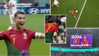 🤣Cristiano Ronaldo celebrated as if he had given Portugal the lead, but Bruno Fernandes goal